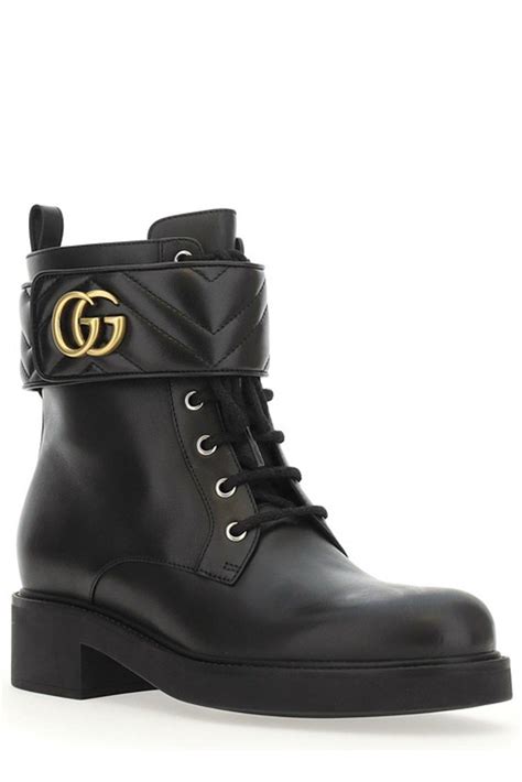 gucci lace up boots.